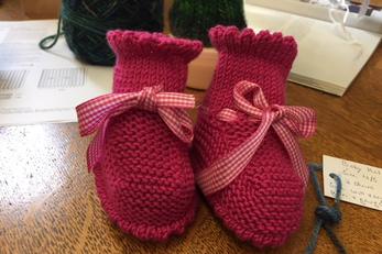 knit booties